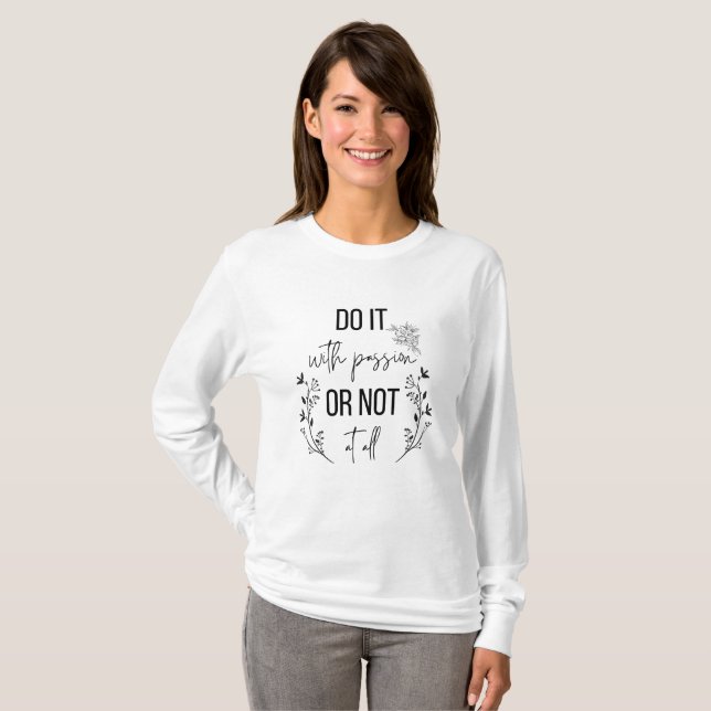 Camiseta Mensaje inspirador y positivo (Anverso completo)