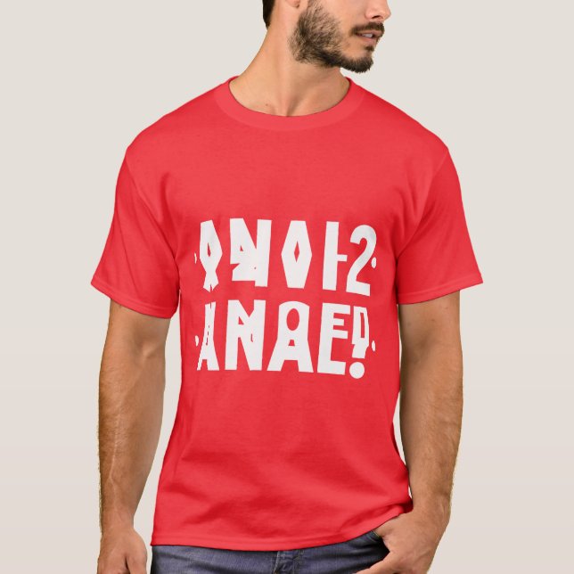 Camiseta Mensaje Oculto Anal Divertido Carta Rusa Anal 2021 (Anverso)