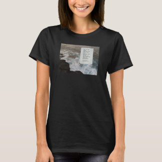 Camiseta Mensaje positivo con foto de paisaje marino natura
