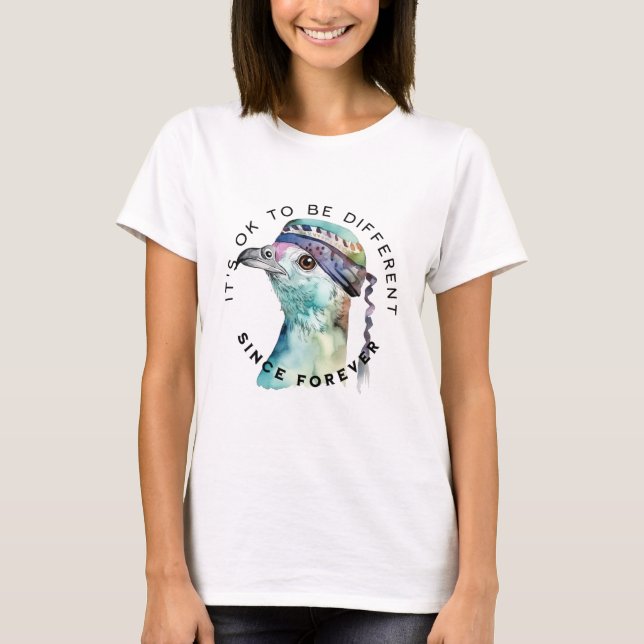 Camiseta Mensaje positivo - Está bien ser diferente | Pájar (Anverso)
