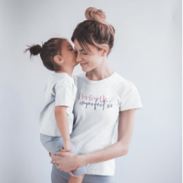 Camiseta Mensaje xo Inspirador perfectamente imperfecto