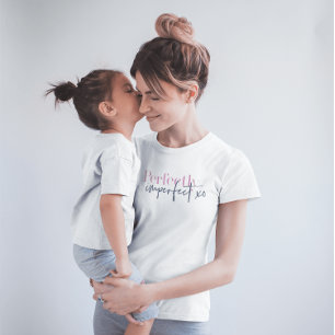 Camiseta Mensaje xo Inspirador perfectamente imperfecto