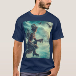 Camiseta Mensajero de invierno de fantasía victoriana Steam