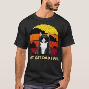 Camiseta Menta Gato Con Gafas De Sol Mejor Papá Gato De La 