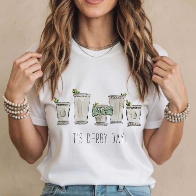 Camiseta Menta Julep Día del Derby (Mint Julep Derby Day T-Shirt)