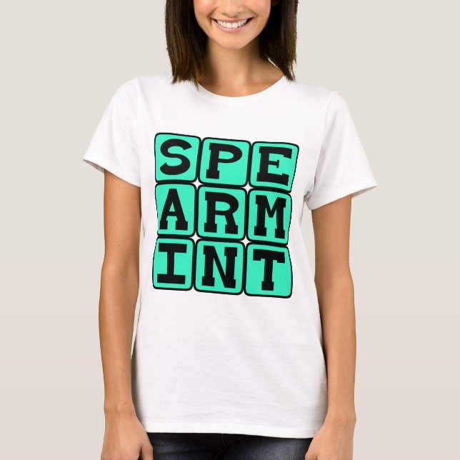 Camiseta Menta Verde, Sabor a Chicle (Anverso)