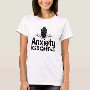 Camiseta Mental Health Anxiety Iced Coffee Awareness Anxie