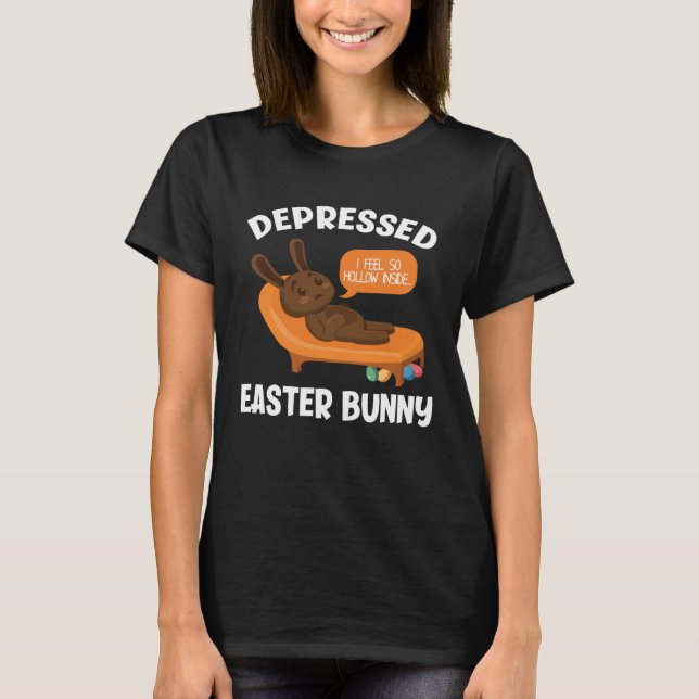 Camiseta Mental Health Awareness Chocolate Bunny Funny East (Anverso)