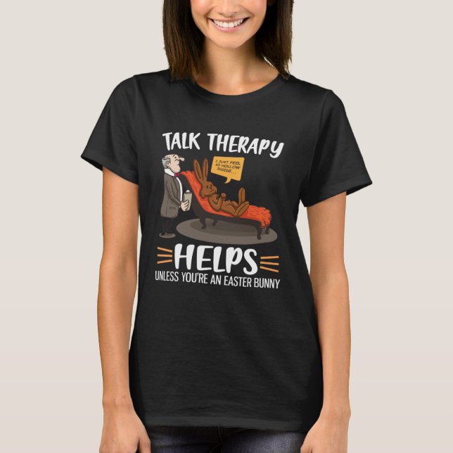 Camiseta Mental Health Awareness Chocolate Bunny Funny East (Anverso)