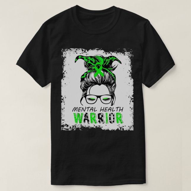 Camiseta mental health awareness , design mental health war (Diseño del anverso)
