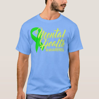 Camiseta Mental Health Awareness Green Ribbon