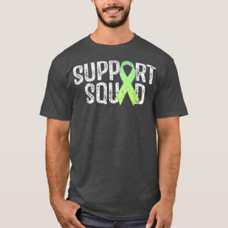 Camiseta Mental Health Awareness Green Ribbon Support Squad