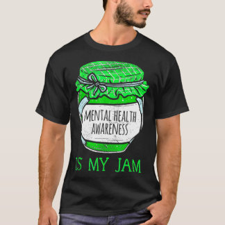 Camiseta Mental Health Awareness is My Jam s Human Brain fa