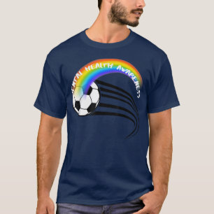 Camiseta Mental Health Awareness Lgbtq Soccer Rainbow Pride