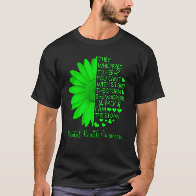Camiseta Mental Health Awareness Matters Sunflower I Am The (Anverso)