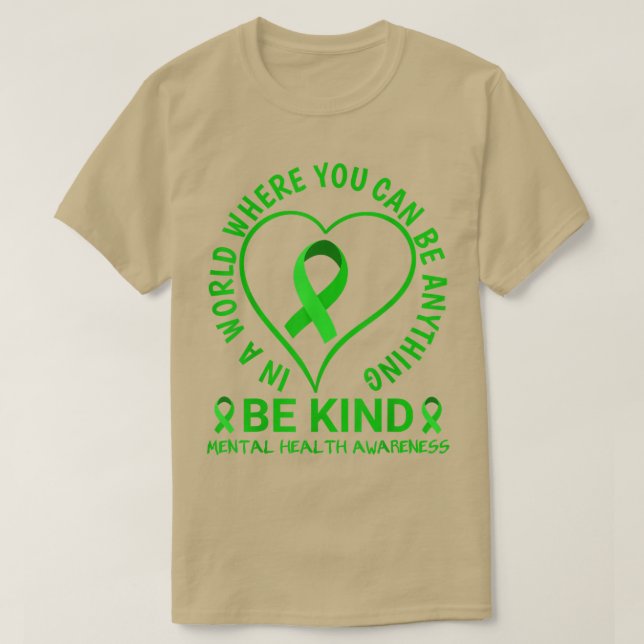Camiseta Mental Health Awareness Month 2022 - Be Kind Menta (Diseño del anverso)