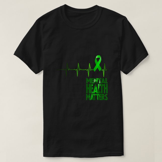 Camiseta Mental Health Awareness Ribbon (Diseño del anverso)