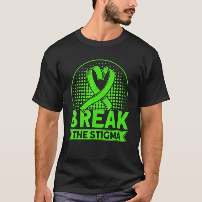 Camiseta Mental Health Break the stigma Mental Health Aware (Anverso)
