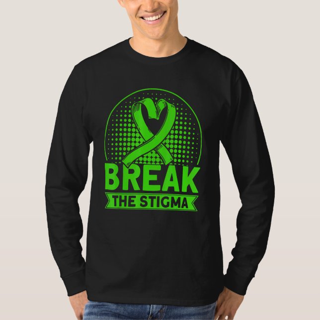 Camiseta Mental Health Break the stigma Mental Health Aware (Anverso)