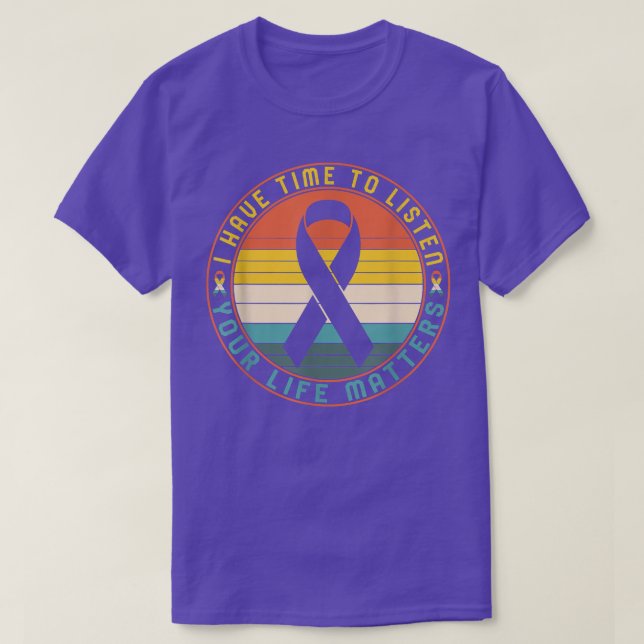 Camiseta Mental Health Counselor Suicide Prevention Awarene (Diseño del anverso)