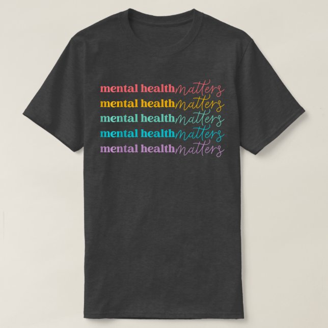 Camiseta Mental Health Matters Gifts Human Brain Illness Aw (Diseño del anverso)