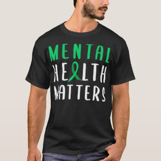 Camiseta Mental Health Matters Green Ribbon 