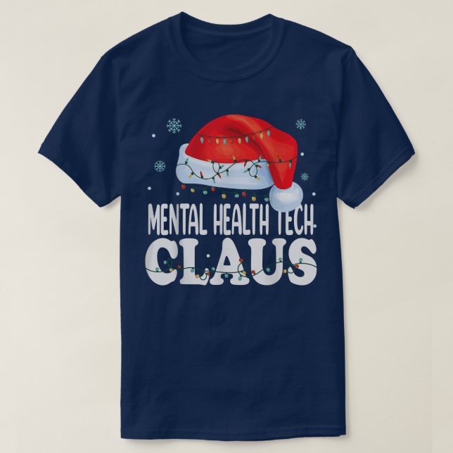 Camiseta Mental Health Tech Claus Navidades Funny Mating (Diseño del anverso)