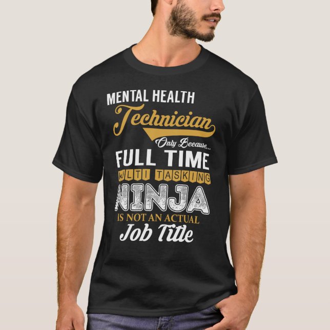 Camiseta Mental Health Technician multiTasking (Anverso)