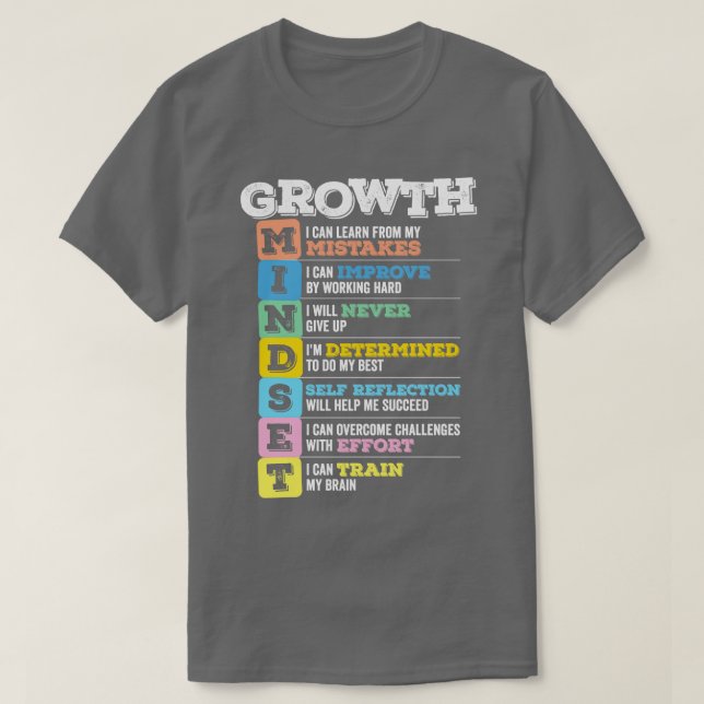 Camiseta Mentalidad de crecimiento (Diseño del anverso)