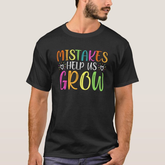 Camiseta Mentalidad de Crecimiento Divertida Positiva Retro (Anverso)