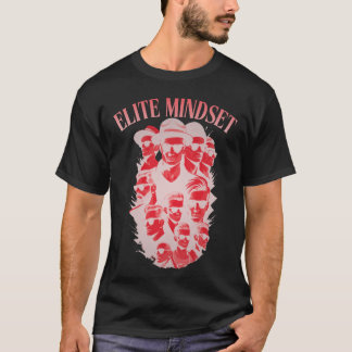 Camiseta Mentalidad de Élite Lujo Premium Hombre Gráfica Ne