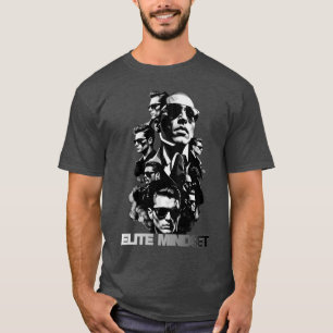 Camiseta Mentalidad de Élite Lujo Premium Hombres Gris Oscu