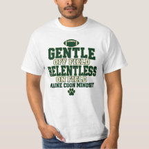 Mentalidad de fútbol universitario verde Maine Coo