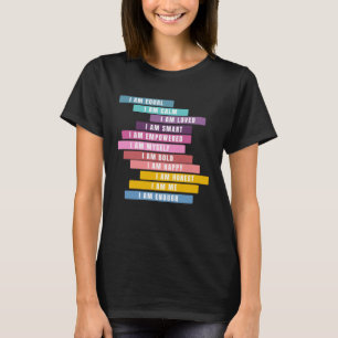 Camiseta Mentalidad de inspiración de motivación de afirmac