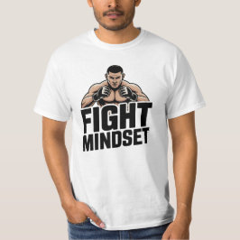 Camiseta Mentalidad de Lucha – Tipografía de Fuerte Motivac