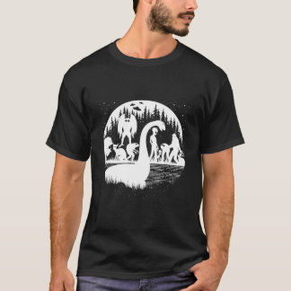 Camiseta Mentalidad De Monstruo De Loch Ness Y Cripticas De