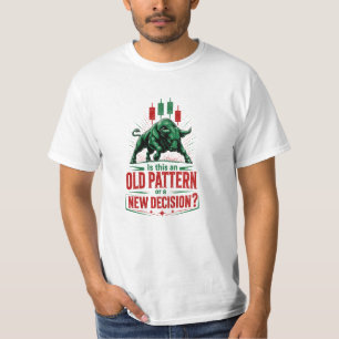 Camiseta Mentalidad de negociación de toro de patrón antigu
