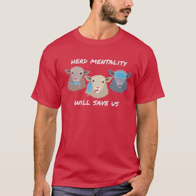 Camiseta Mentalidad de rebaño (Anverso)