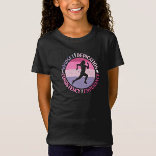 Camiseta Mentalidad en ejecución - Cita de resistencia Girl
