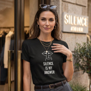 Camiseta Mentalidad Estoica Silencio Es Mi Respuesta Gráfic