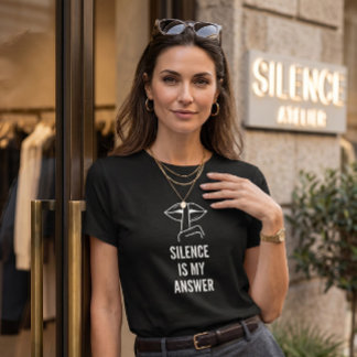 Camiseta Mentalidad Estoica Silencio Es Mi Respuesta Gráfic