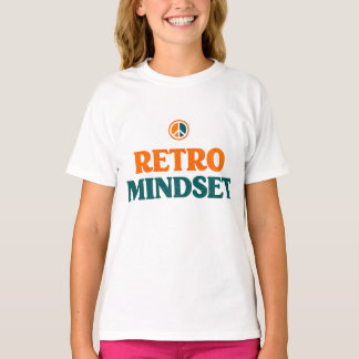 Camiseta Mentalidad Retro Signo de Paz Estética Vintage de 