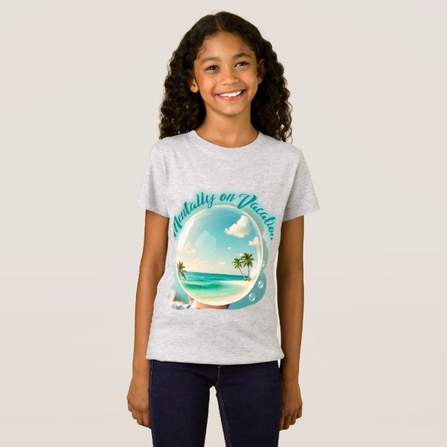 Camiseta mentally on vacation design (Anverso completo)