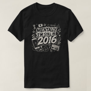 Camiseta Mentalmente sigo siendo Nostalgia Retro Internet 2
