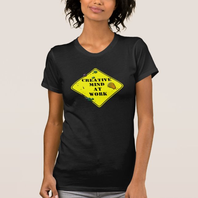 Camiseta mente creativa en el trabajo (Anverso)