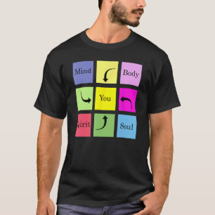 Camiseta Mente, Cuerpo, Espíritu, Alma y Tú. Mantener Shir 