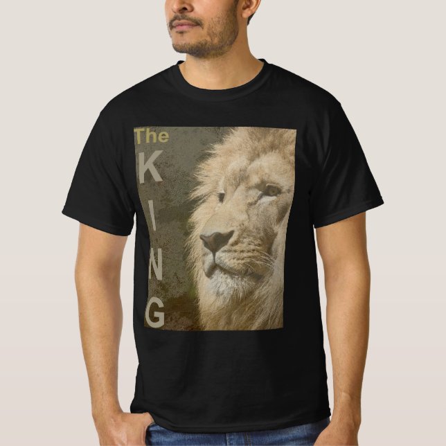 Camiseta Mente de cara de león elegante moderna plantilla n (Anverso)