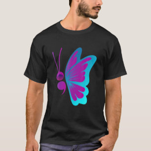Camiseta Mente de tatuaje de semicolón vintage mariposa se