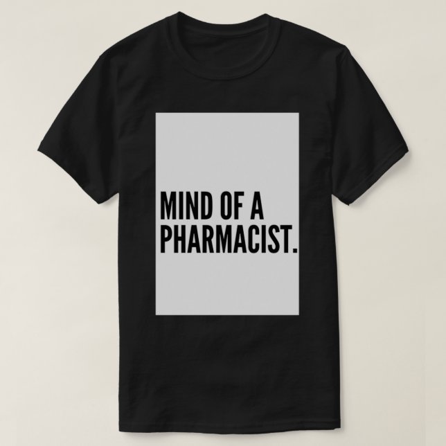 Camiseta Mente de un farmacéutico (Diseño del anverso)