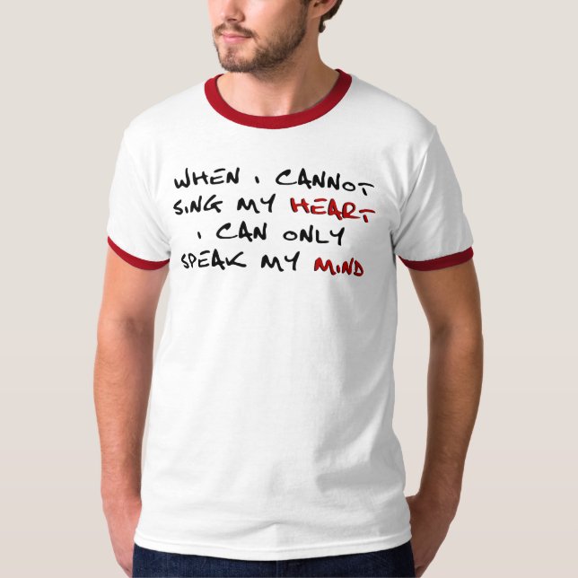 Camiseta mente del corazón (Anverso)
